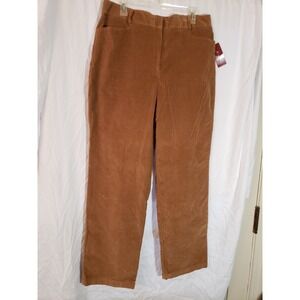 Women's JM Collection Tan Corduroy Pants Size 16M (H245)